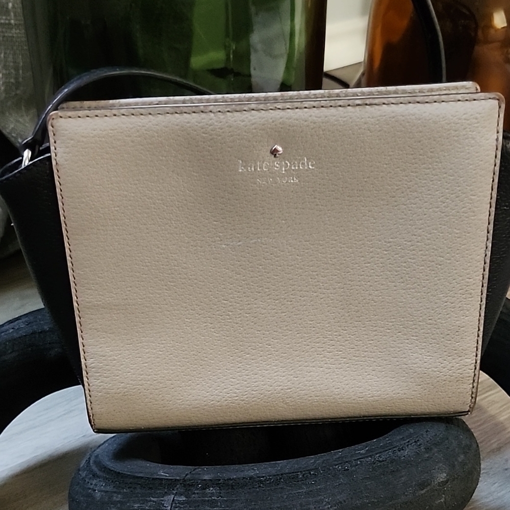 Kate Spade Tan and Black Crossbody Bag